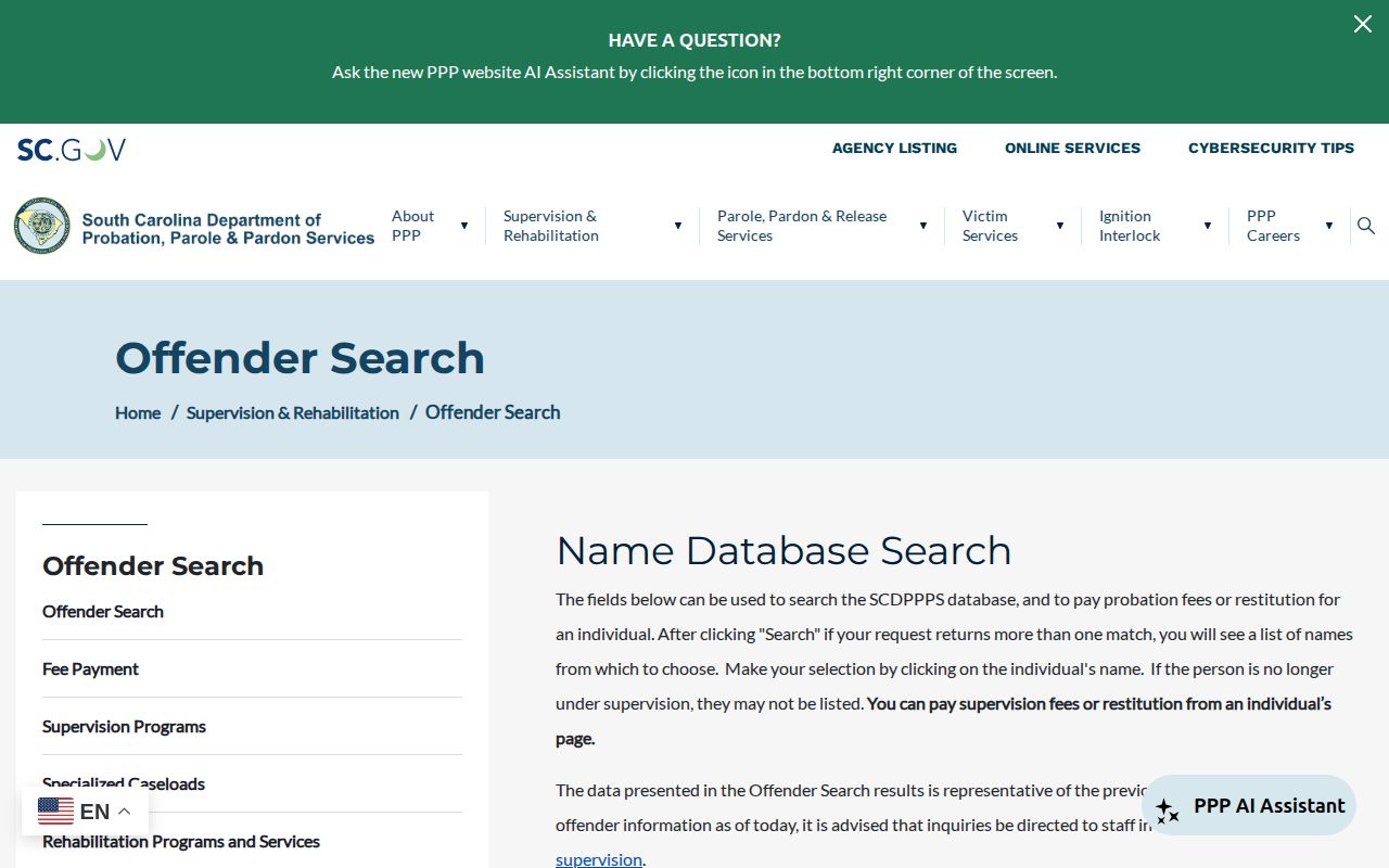 Marion County post-release supervision offender search